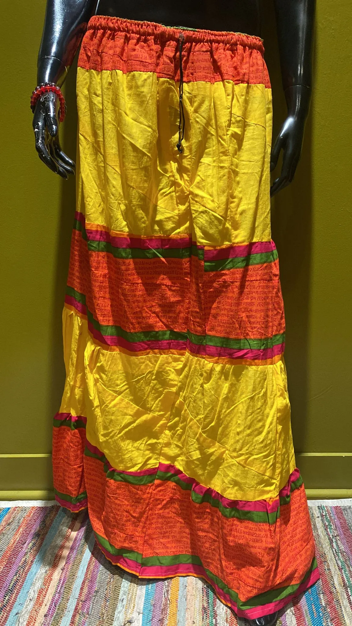 Indian Cotton Full-Length Patchwork Skirt (Assorted)