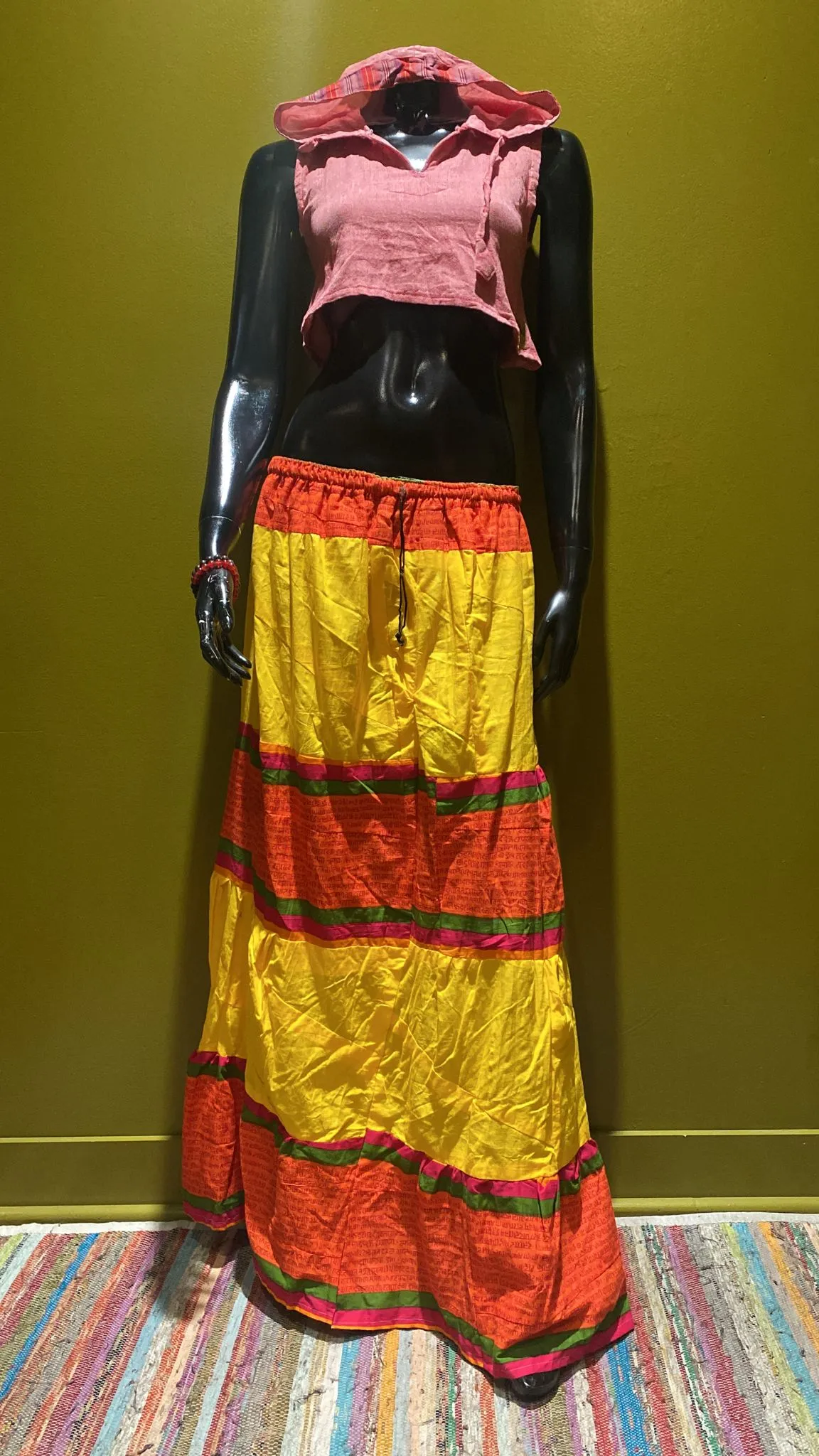 Indian Cotton Full-Length Patchwork Skirt (Assorted)
