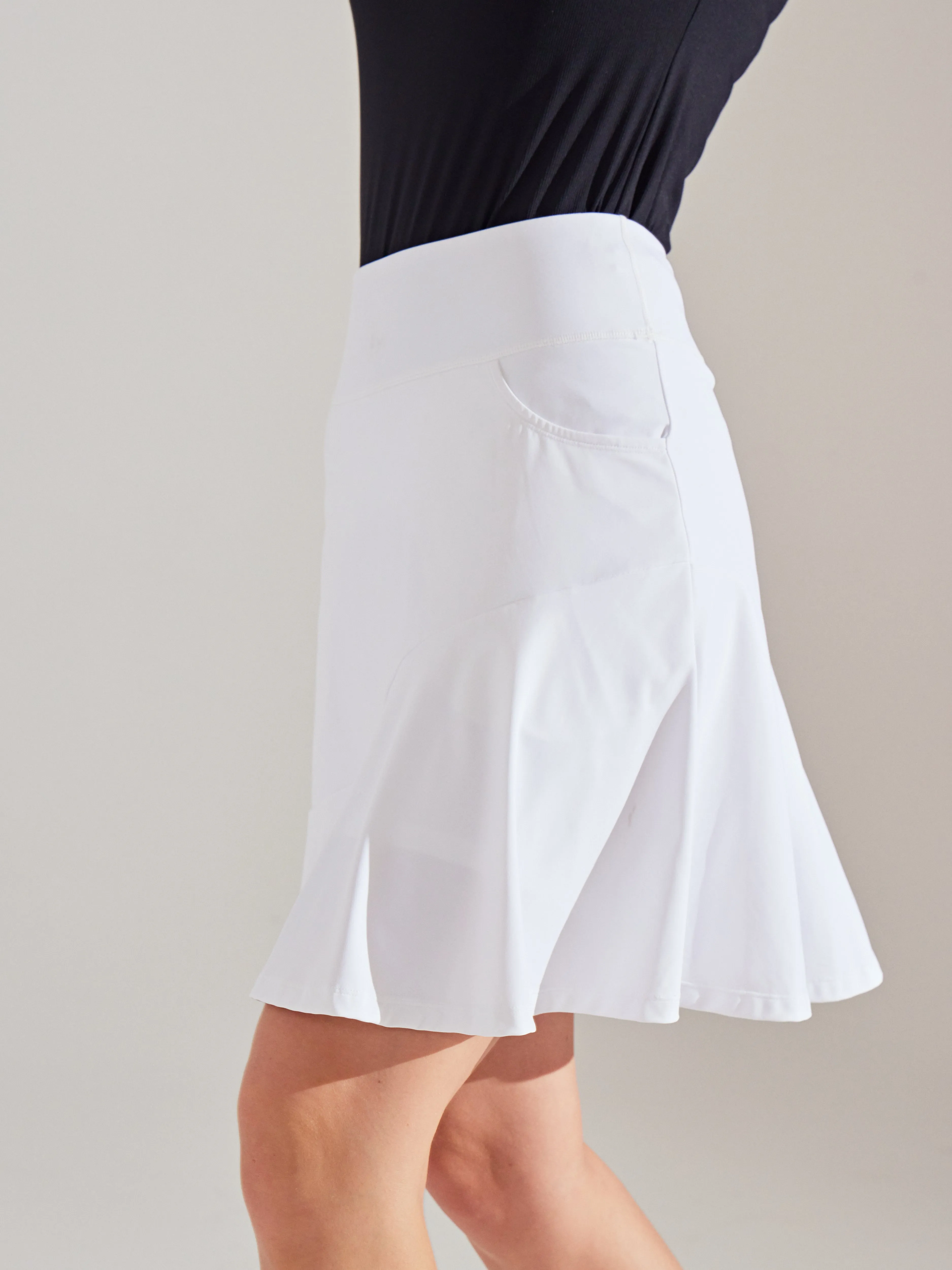 IUGA 20" Knee Length Skirts for Women with Pockets