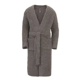 KIDS COZY KNIT ROBE | SMOKE