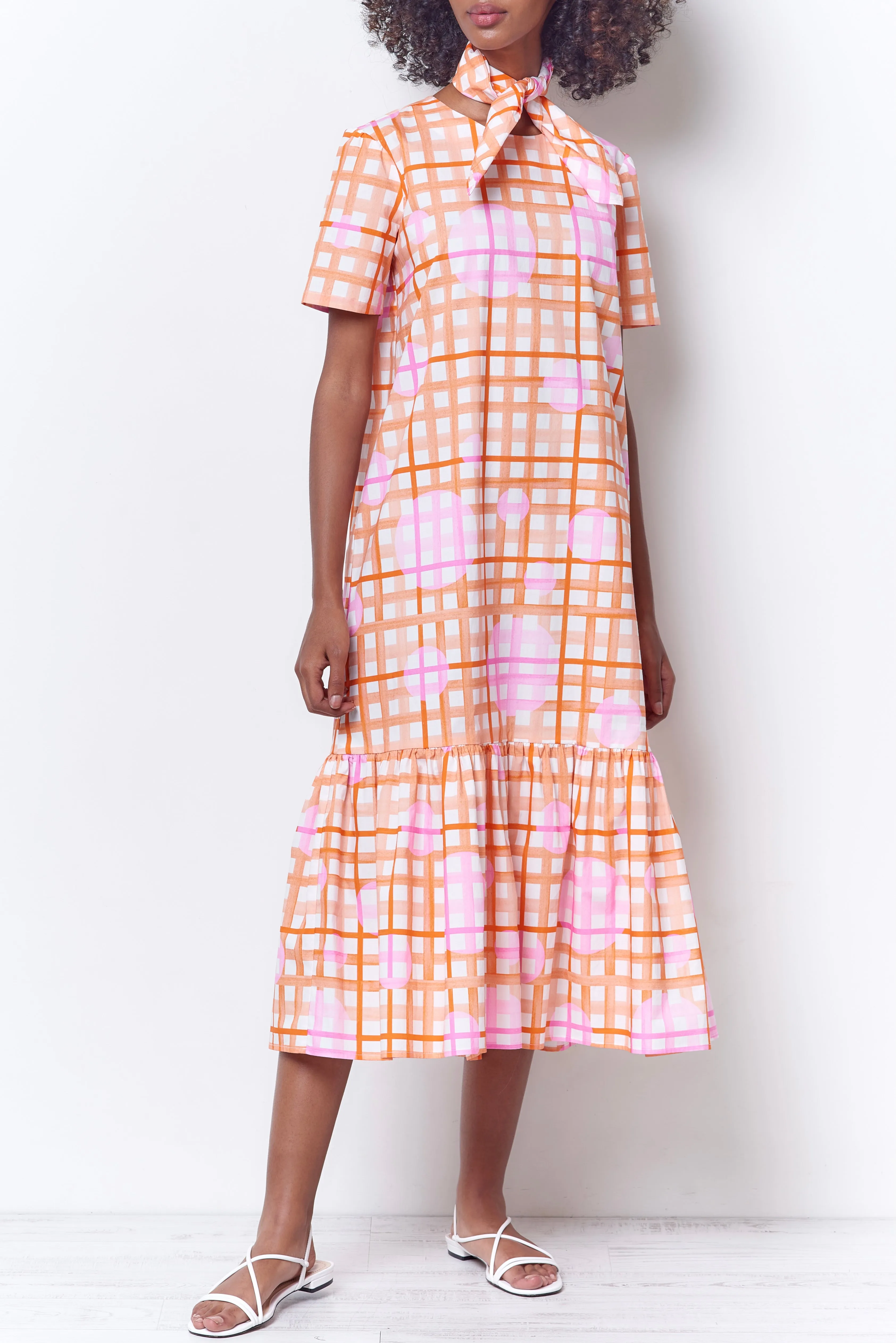 KORA DRESS - Plaid print