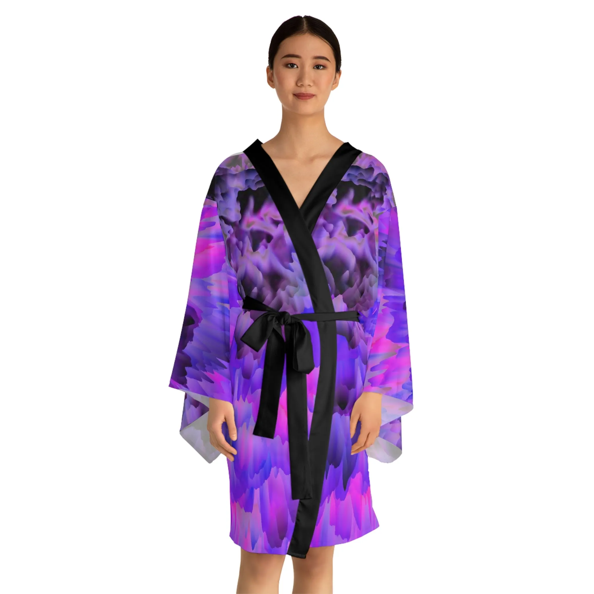 Long Sleeve Kimono Robe (AOP)
