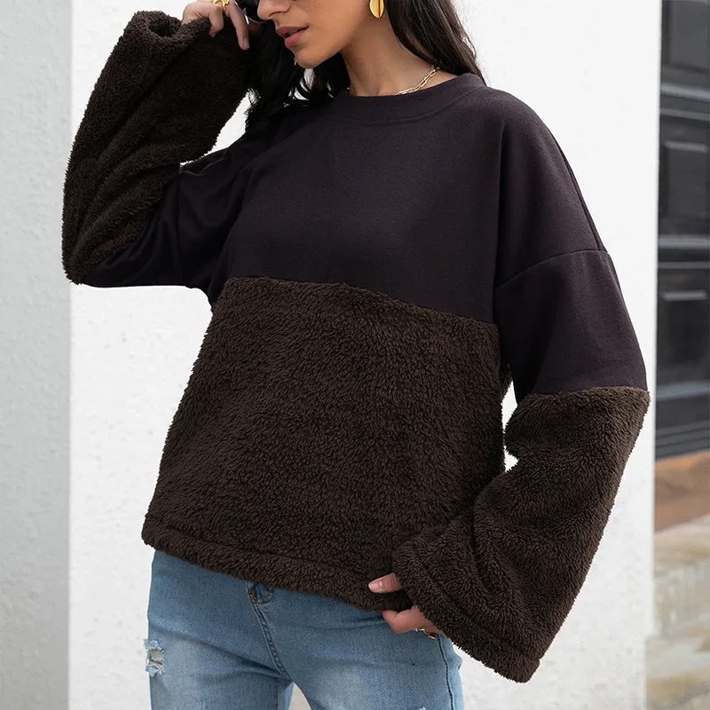 Loose Solid Color Wholesale Hoodies Casual Wholesale Women Clothing