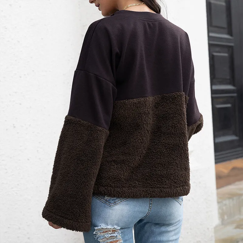 Loose Solid Color Wholesale Hoodies Casual Wholesale Women Clothing