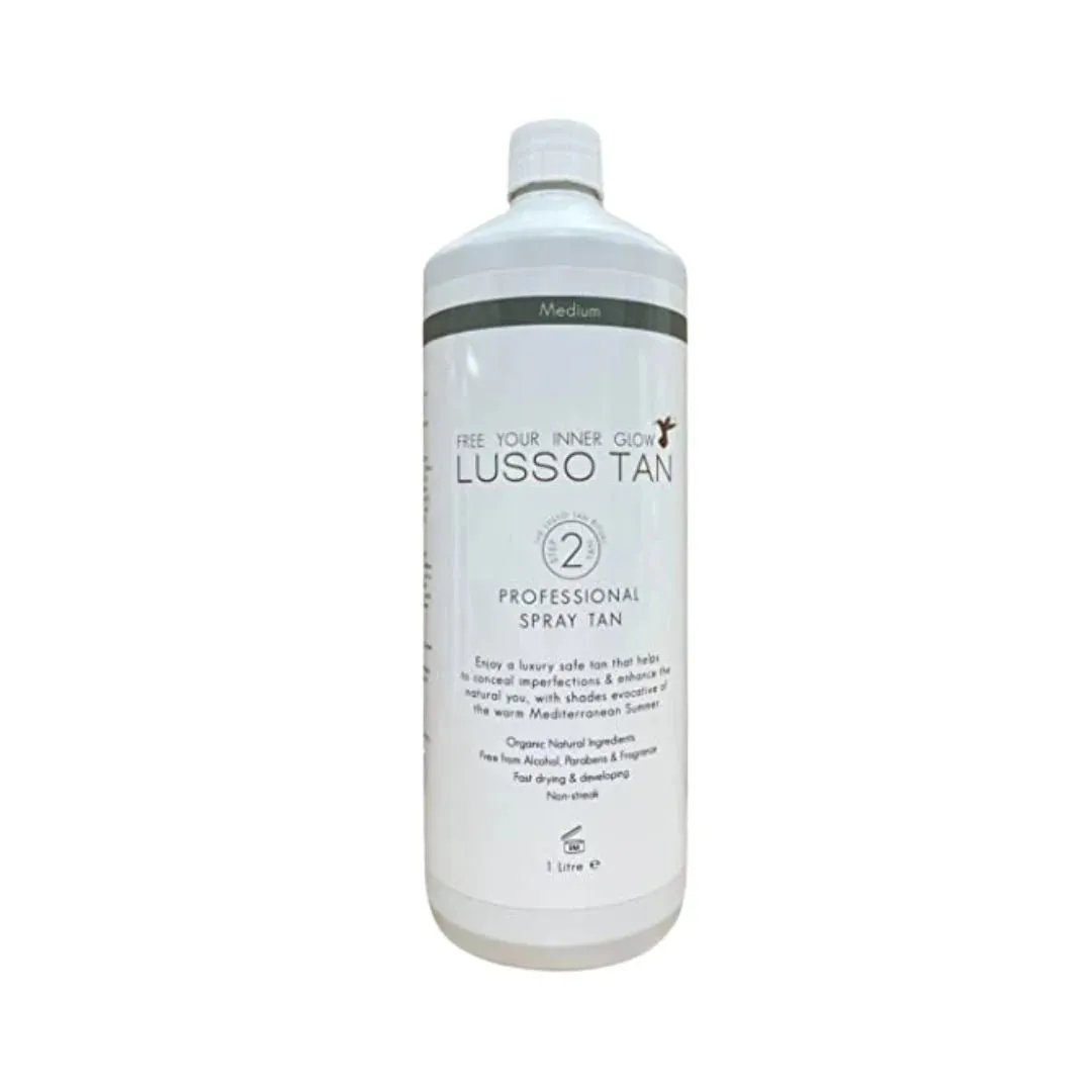 Lusso Tan Medium Professional Spray Tan 1 Litre