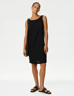 Marks & Spencer Knee Length Shift Dress, Black