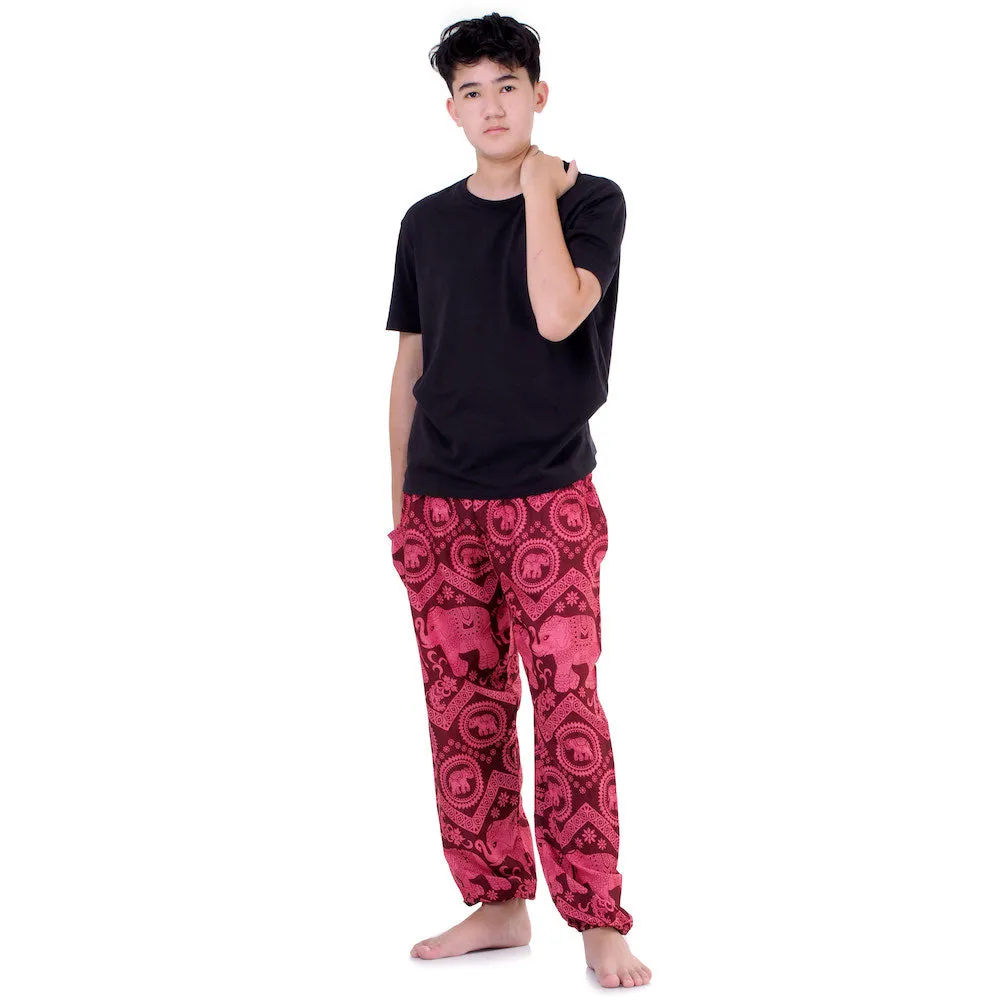 Men's Elephant Harem Pants Black Chang