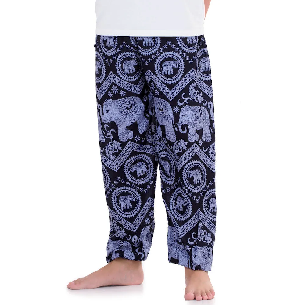Men's Elephant Harem Pants Black Chang