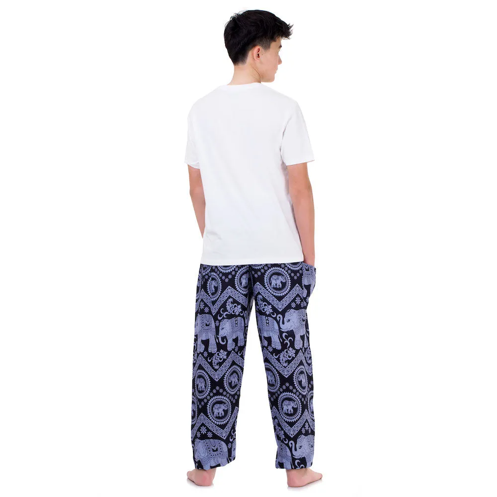 Men's Elephant Harem Pants Black Chang