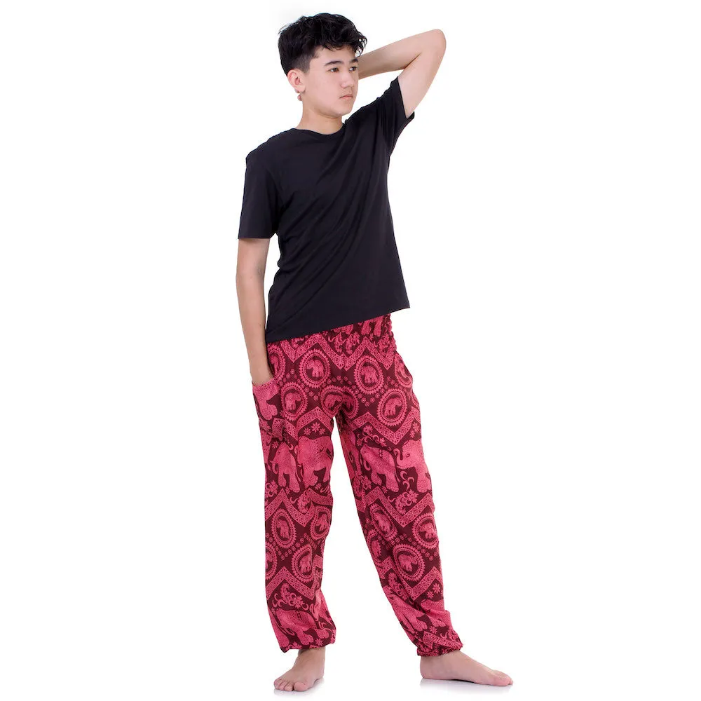 Men's Elephant Harem Pants Black Chang