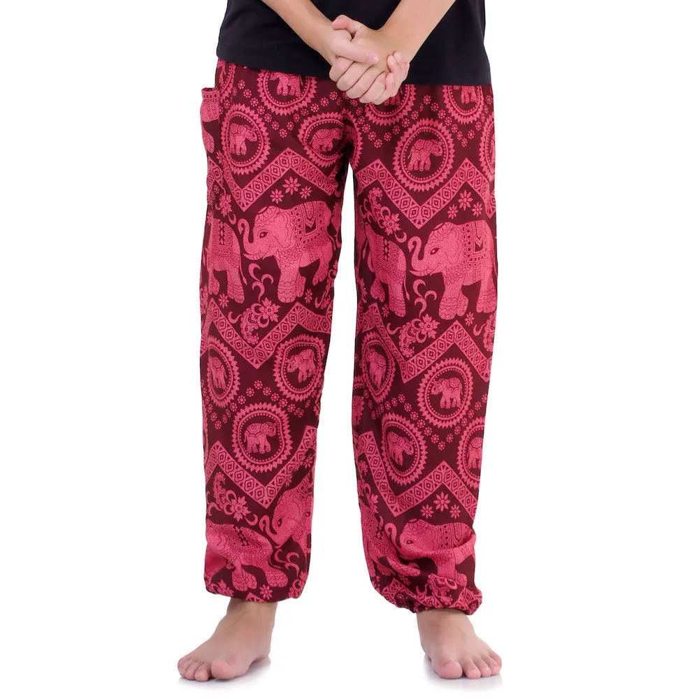 Men's Elephant Harem Pants Black Chang