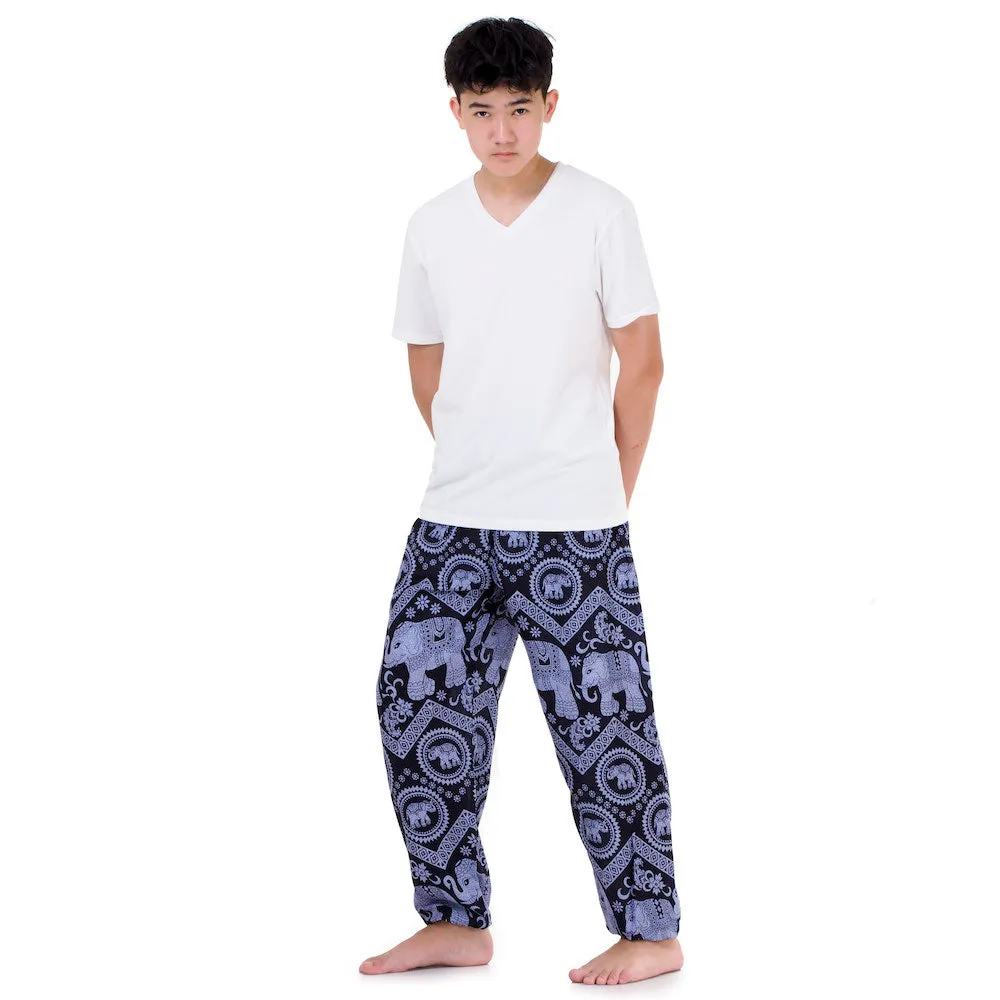 Men's Elephant Harem Pants Black Chang