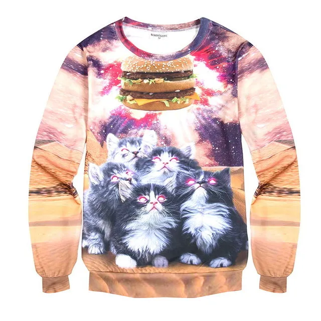 Men's Lazar Kitties 3D Sweater