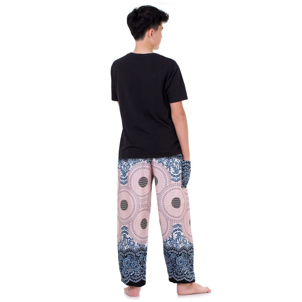 Men's Mandala Harem Pants Lavender Dreams