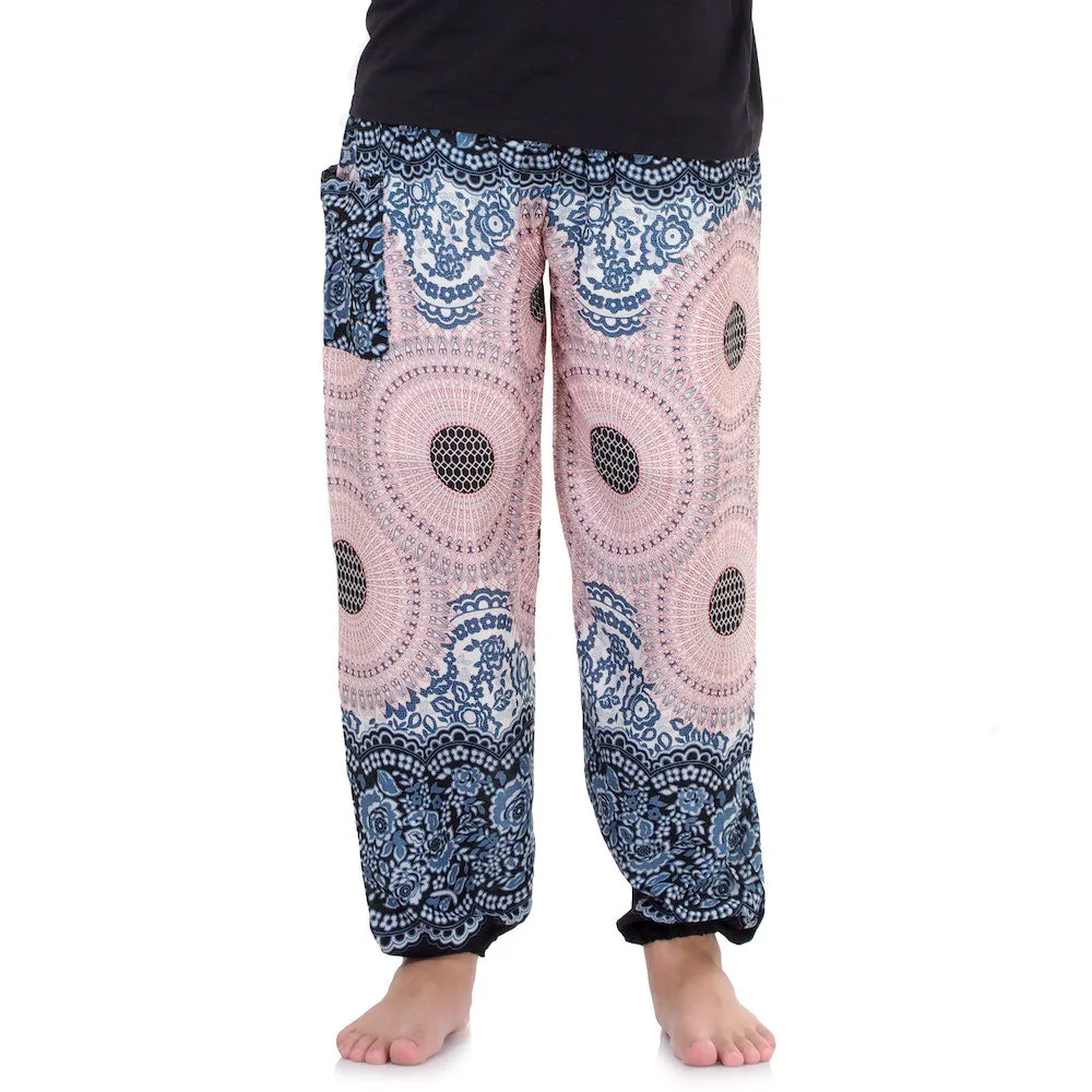 Men's Mandala Harem Pants Lavender Dreams