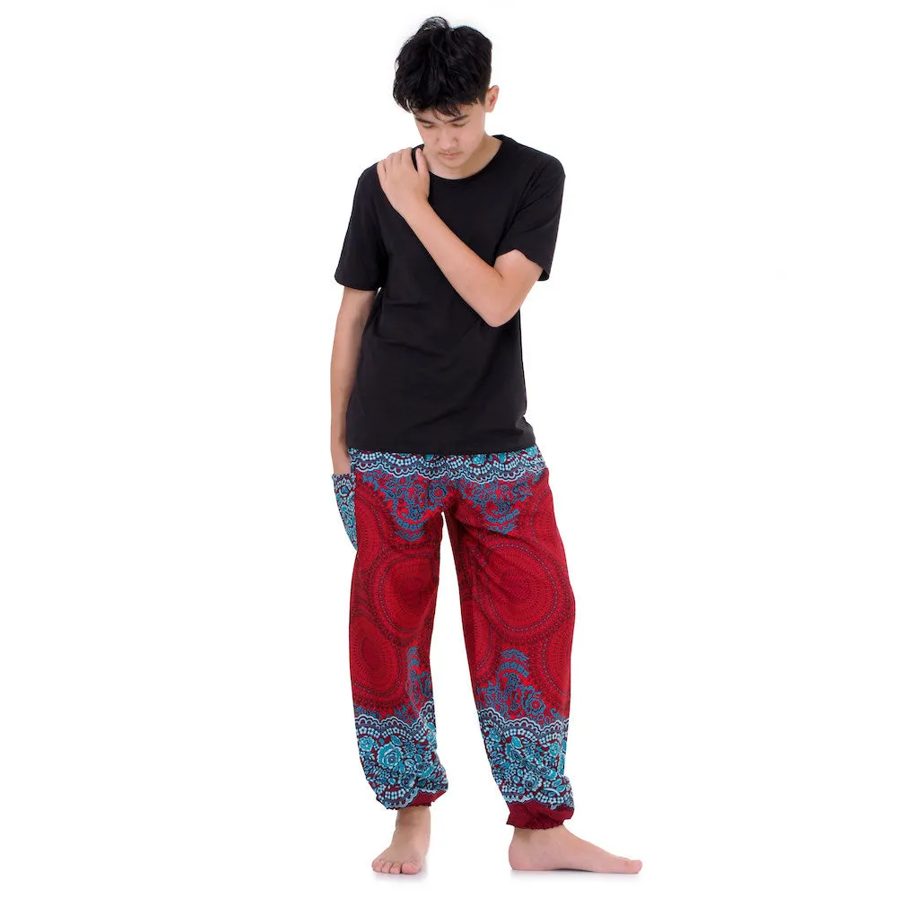 Men's Mandala Harem Pants Lavender Dreams
