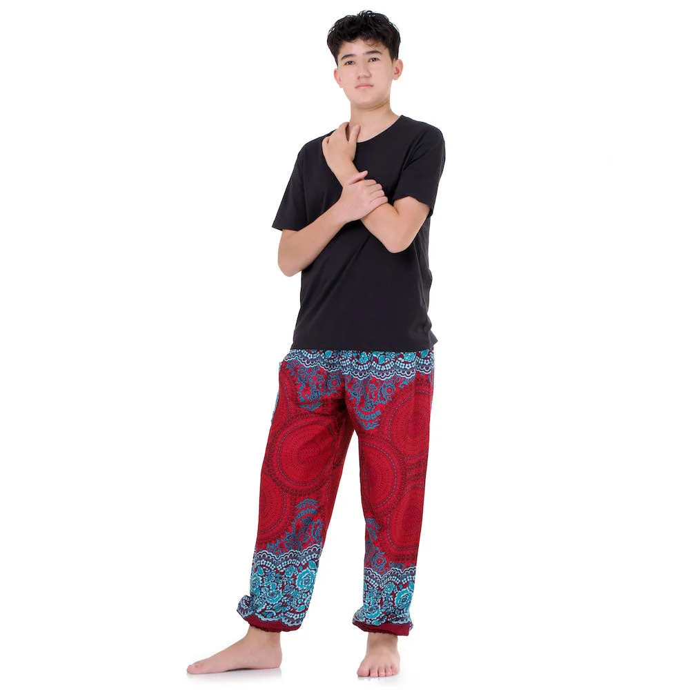 Men's Mandala Harem Pants Lavender Dreams