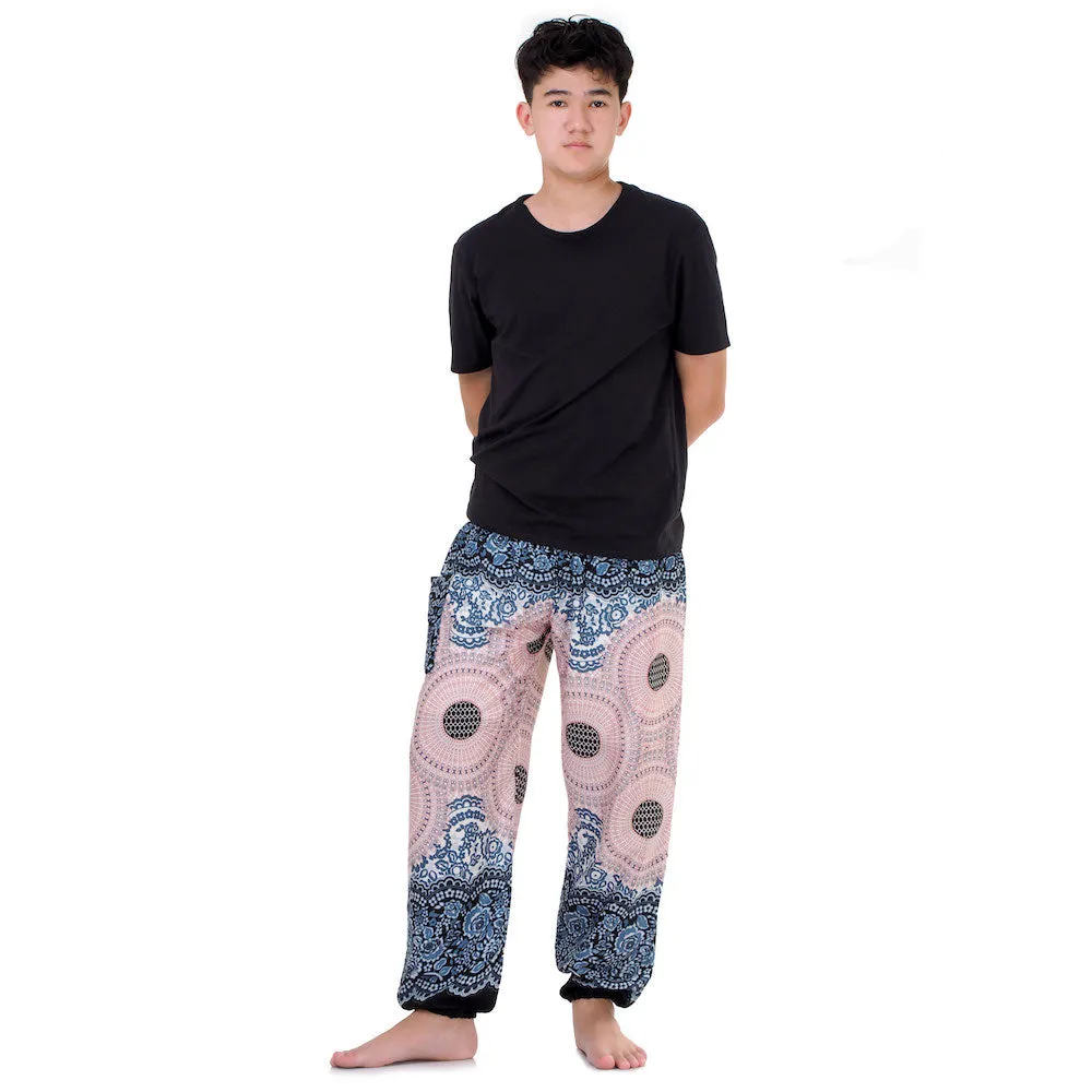 Men's Mandala Harem Pants Lavender Dreams
