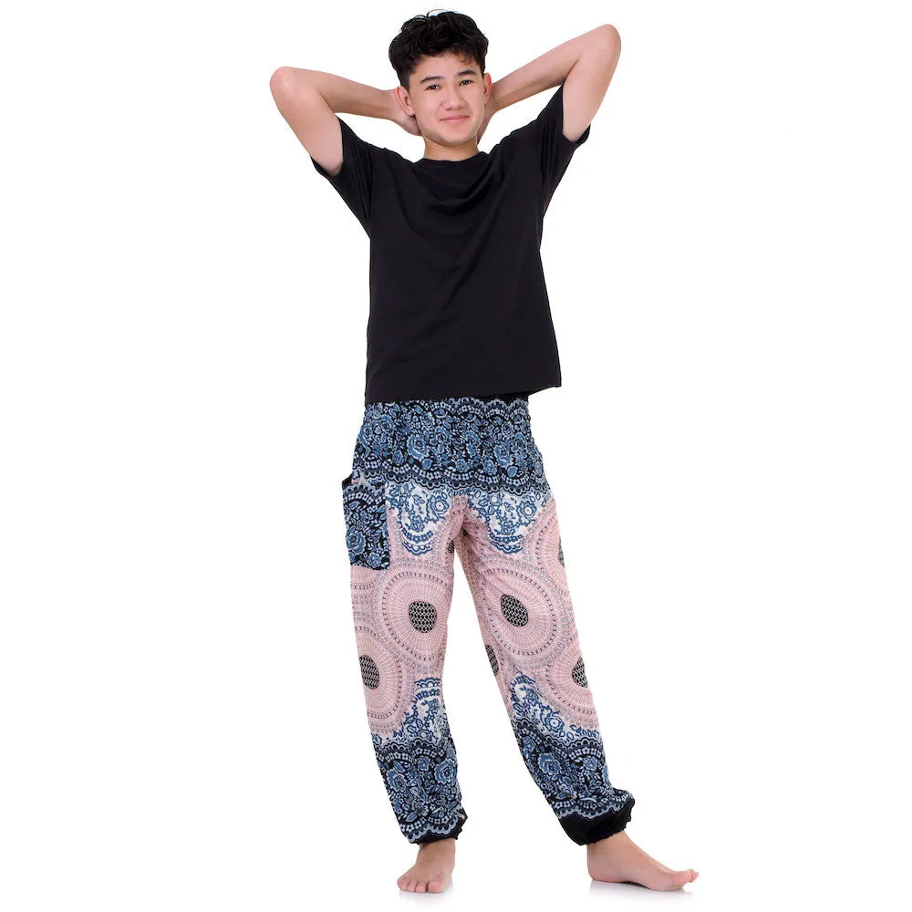 Men's Mandala Harem Pants Lavender Dreams