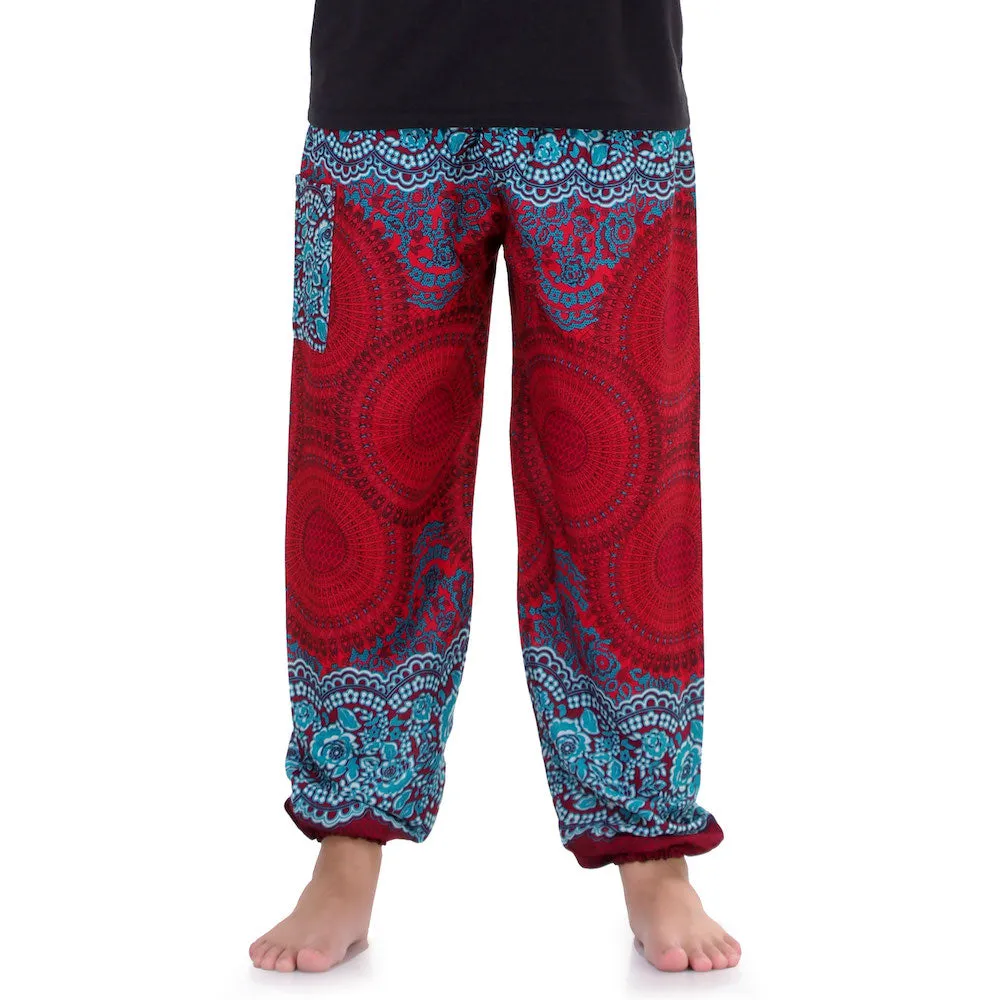 Men's Mandala Harem Pants Lavender Dreams