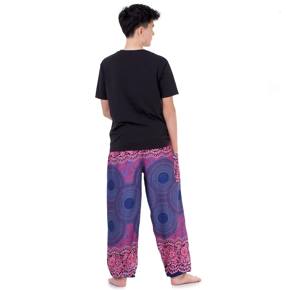 Men's Mandala Harem Pants Lavender Dreams