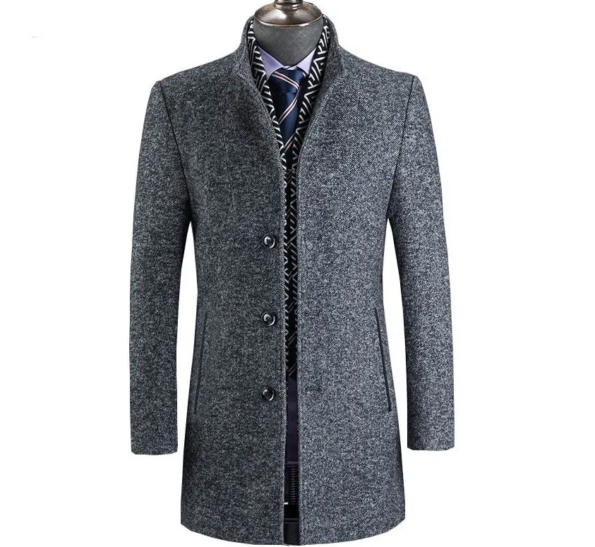 Men's Wool Winter Windproof Coat