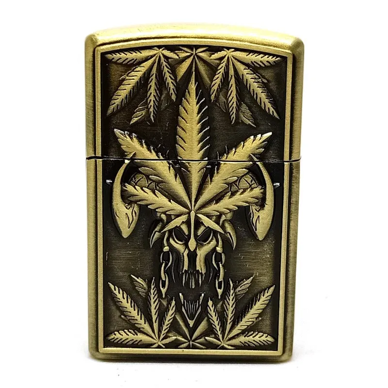 Metal Windproof Leaf Lighter - Case of 25