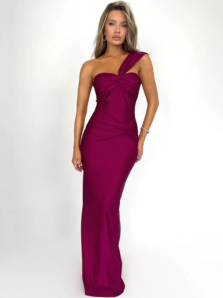 One Shoulder Sleeveless Bodycon Dress - Shantal
