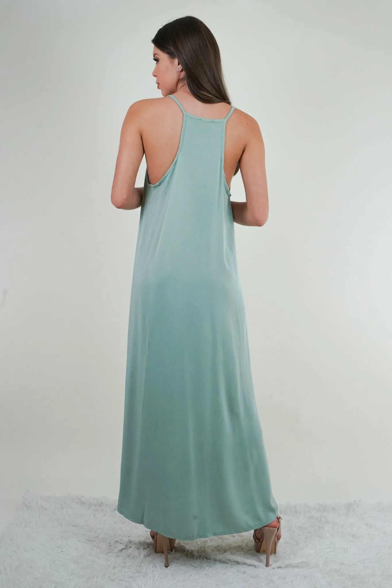 Paradise Sage Green Maxi Dress