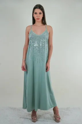 Paradise Sage Green Maxi Dress