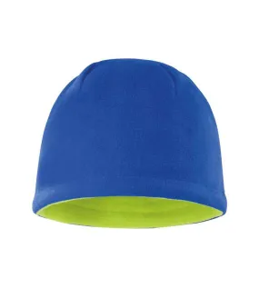 Result Reversible Fleece Skull Hat | Royal Blue/Lime Green