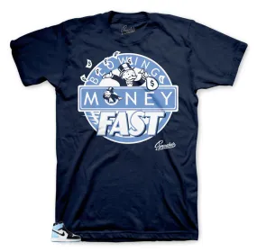 Retro 1 Uni Blue Patent Blowing Money Fast Shirt