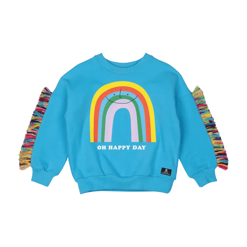 ROCK YOUR BABY - OH HAPPY DAY BLUE SWEATSHIRT