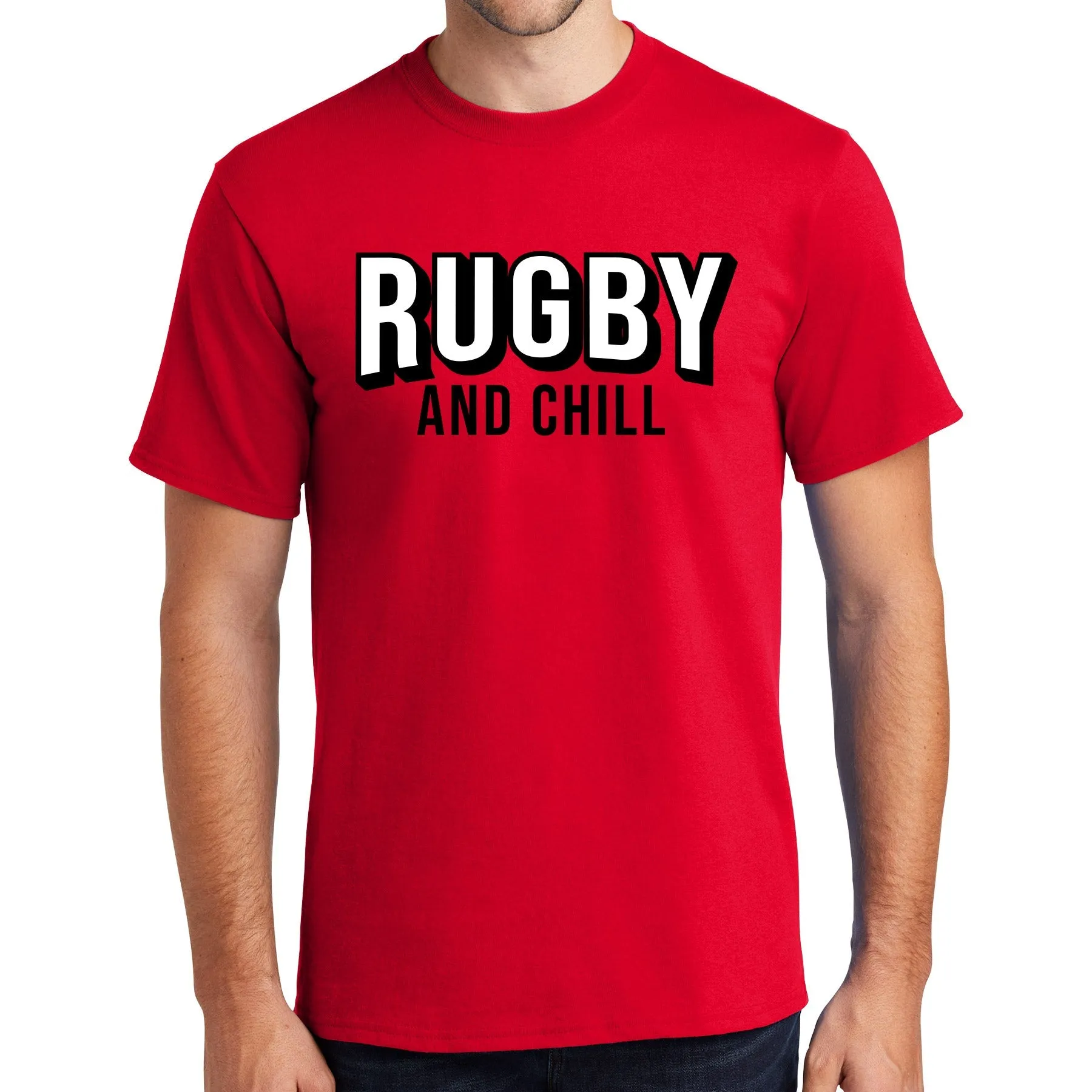 Rugby And Chill Cotton Tee Shirt