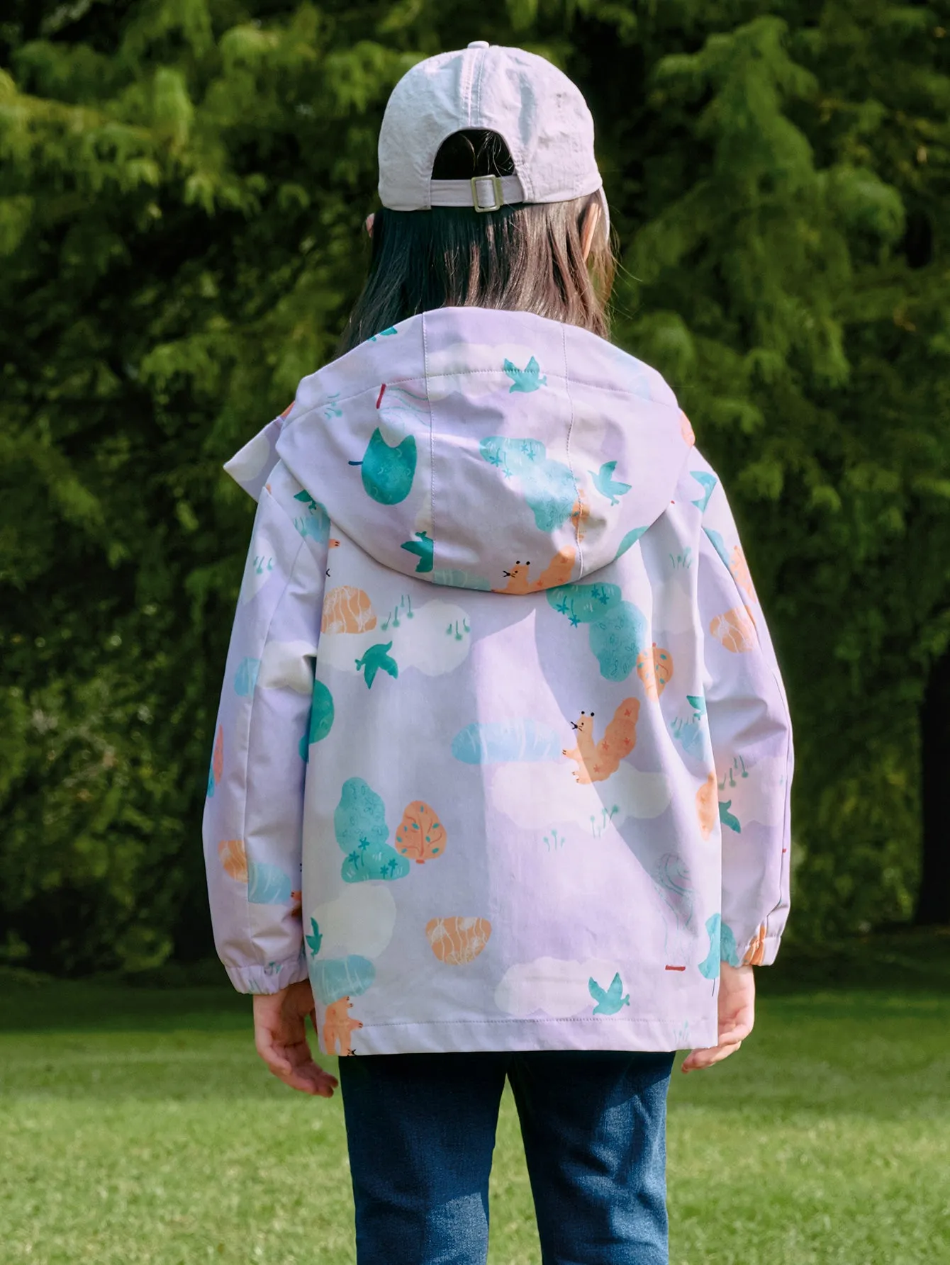 St. Patrick's Day Green Windproof and Rainproof Two-Piece Set Toddler Unisex Colorful Printed Outdoor Jacket