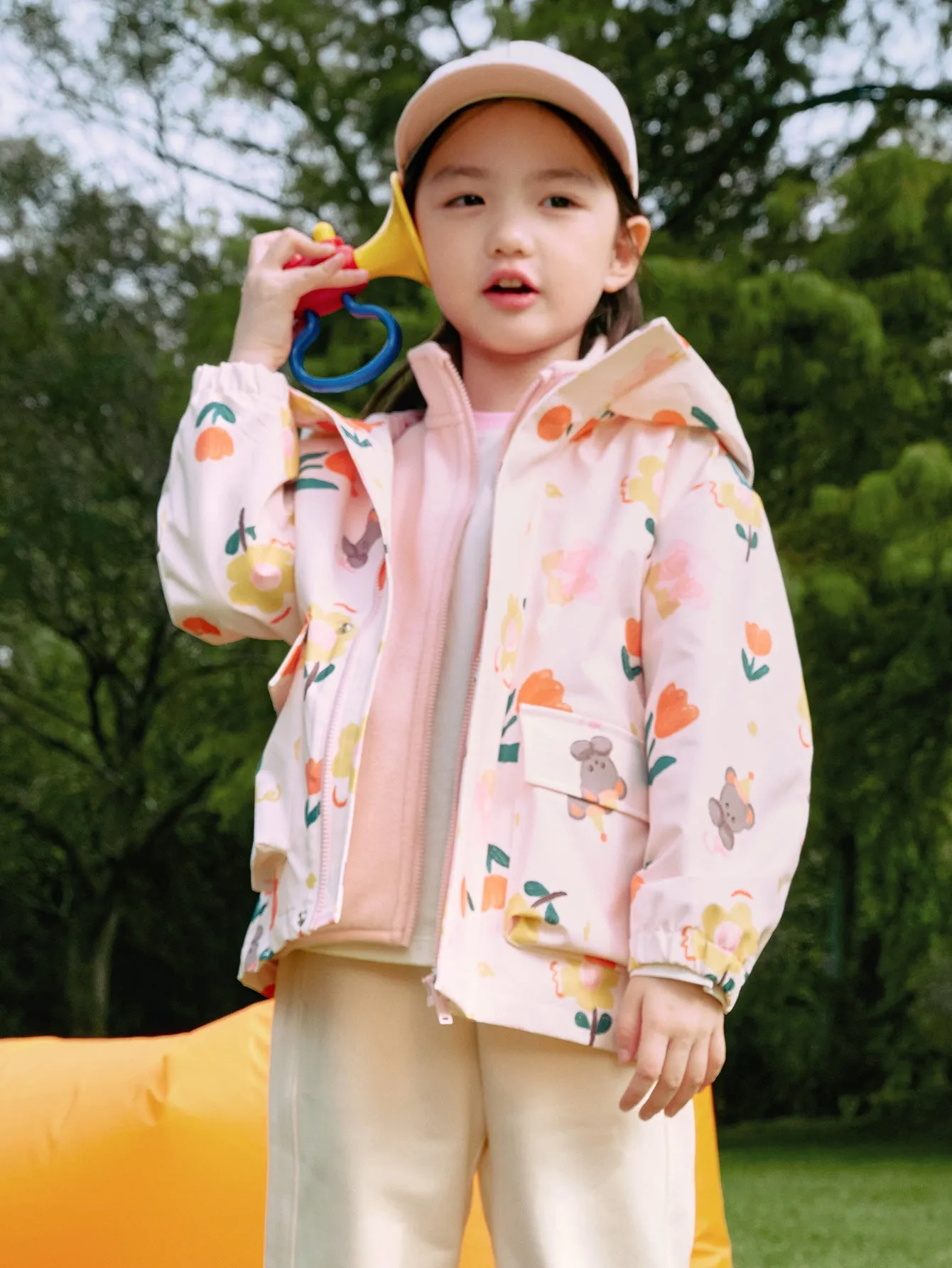 St. Patrick's Day Green Windproof and Rainproof Two-Piece Set Toddler Unisex Colorful Printed Outdoor Jacket