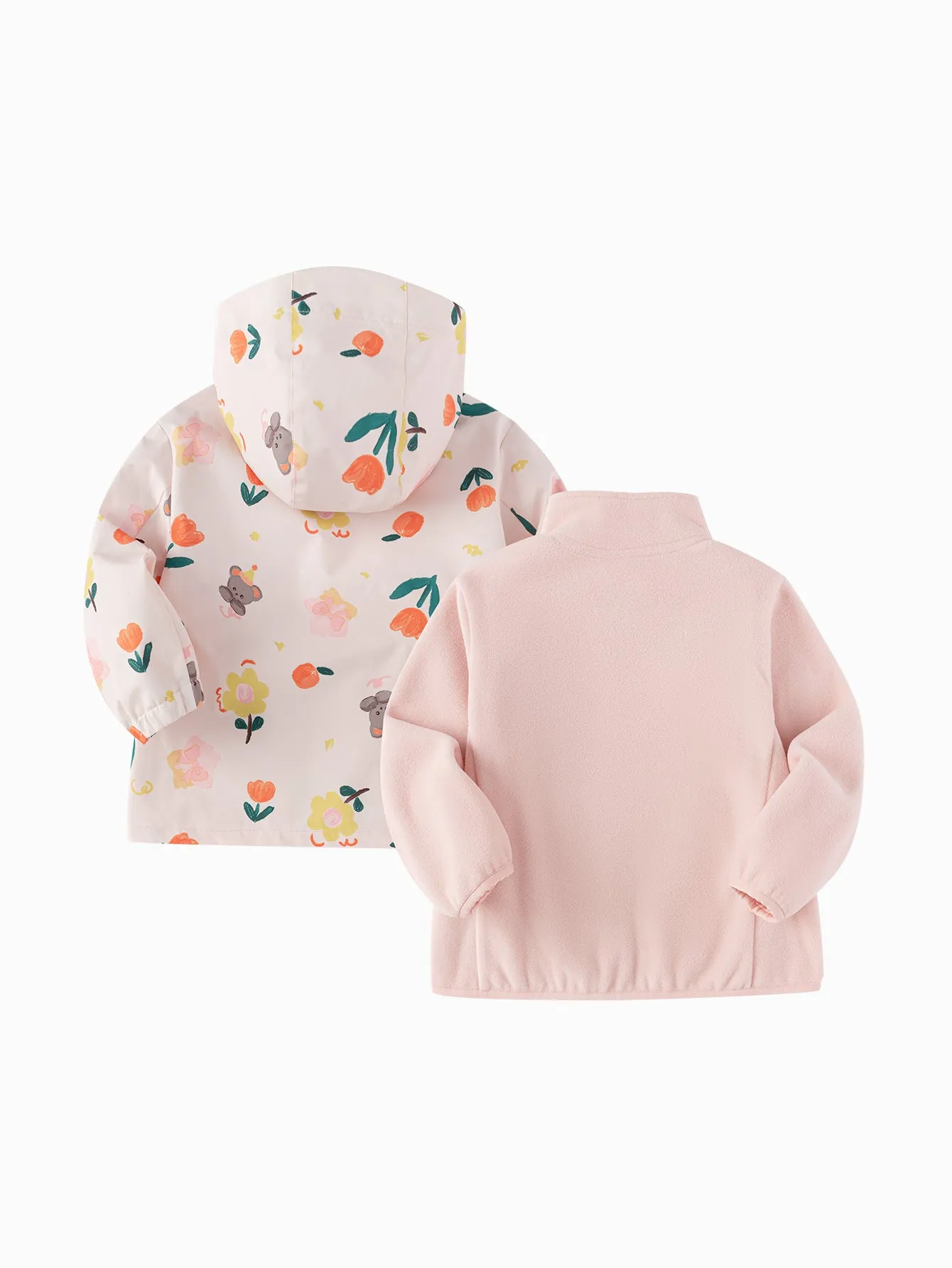 St. Patrick's Day Green Windproof and Rainproof Two-Piece Set Toddler Unisex Colorful Printed Outdoor Jacket