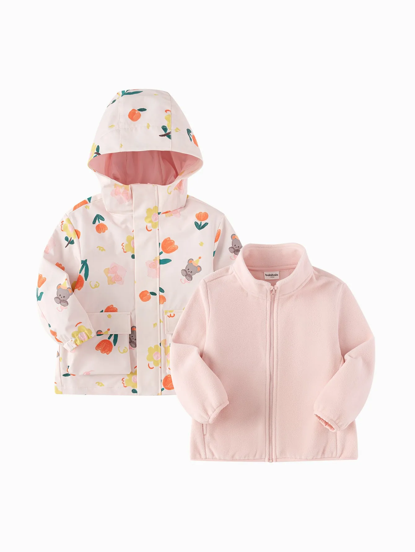 St. Patrick's Day Green Windproof and Rainproof Two-Piece Set Toddler Unisex Colorful Printed Outdoor Jacket