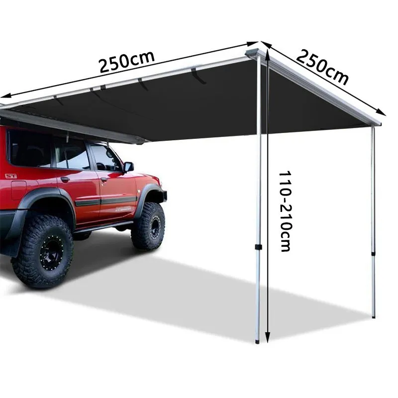 style: Black glue 2.5x2.5 - Car Sunshade Rainproof Camping