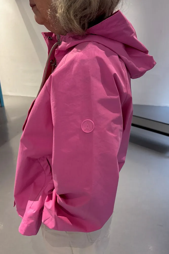 Tantä Dhuda Pink Cosmos Short Raincoat