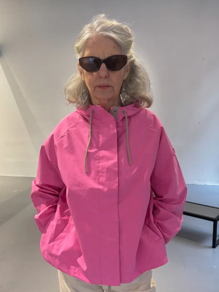 Tantä Dhuda Pink Cosmos Short Raincoat