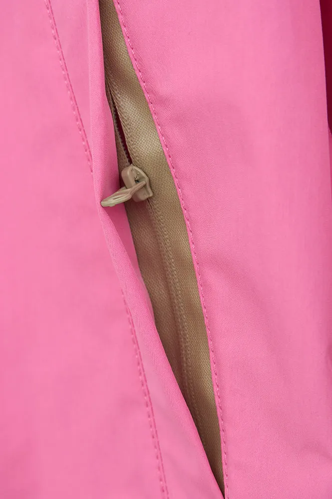 Tantä Dhuda Pink Cosmos Short Raincoat