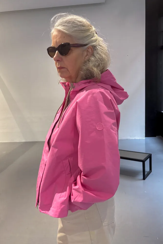 Tantä Dhuda Pink Cosmos Short Raincoat