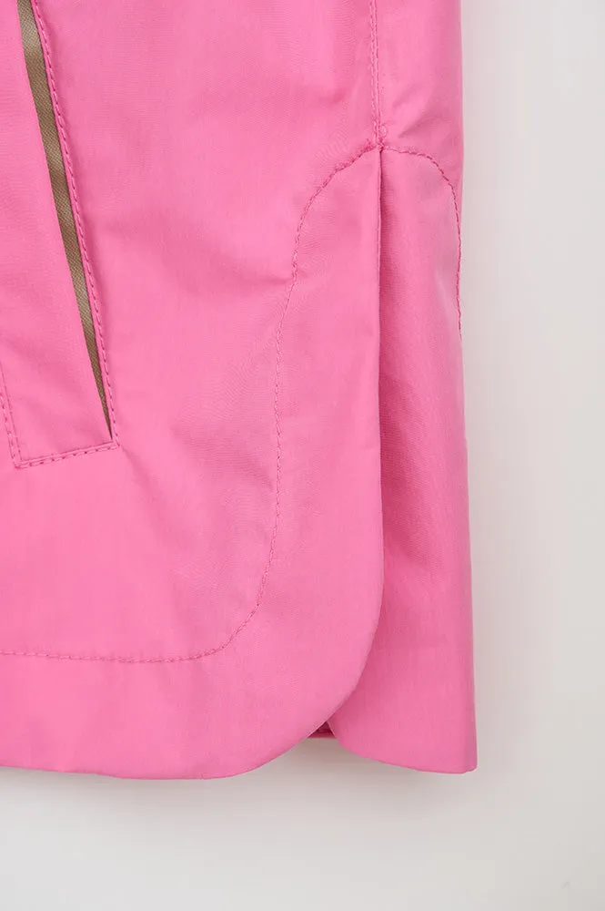 Tantä Dhuda Pink Cosmos Short Raincoat