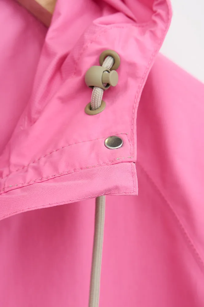 Tantä Dhuda Pink Cosmos Short Raincoat