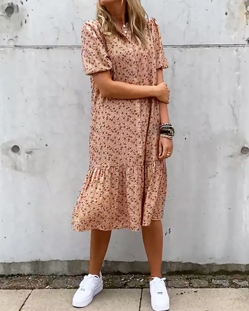 TastyHottie - Short sleeve print  shift dress