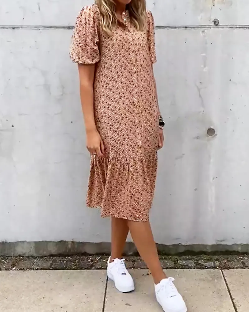 TastyHottie - Short sleeve print  shift dress