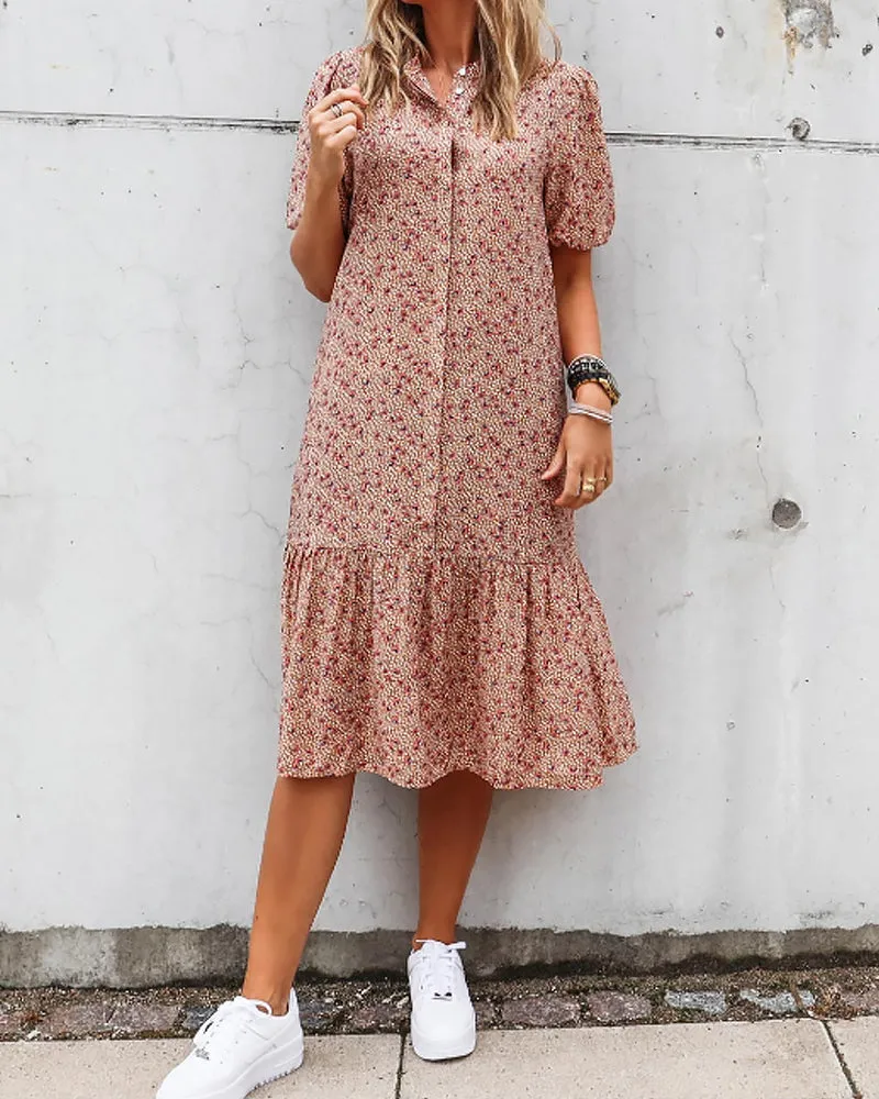 TastyHottie - Short sleeve print  shift dress