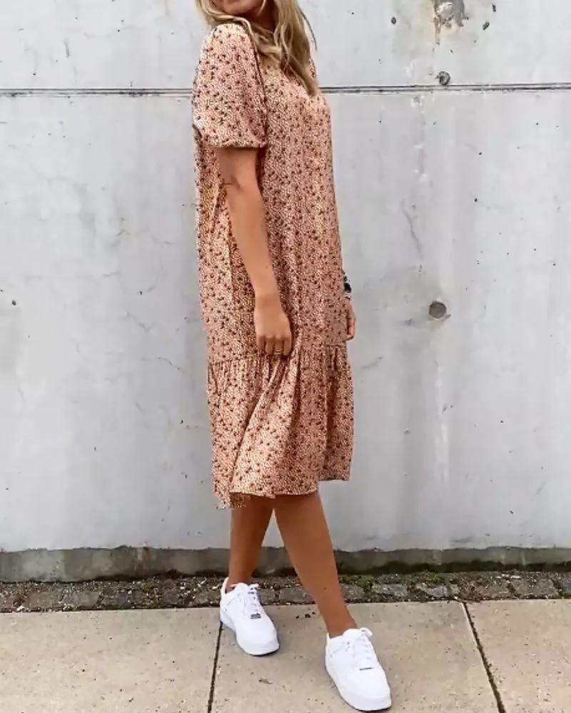 TastyHottie - Short sleeve print  shift dress