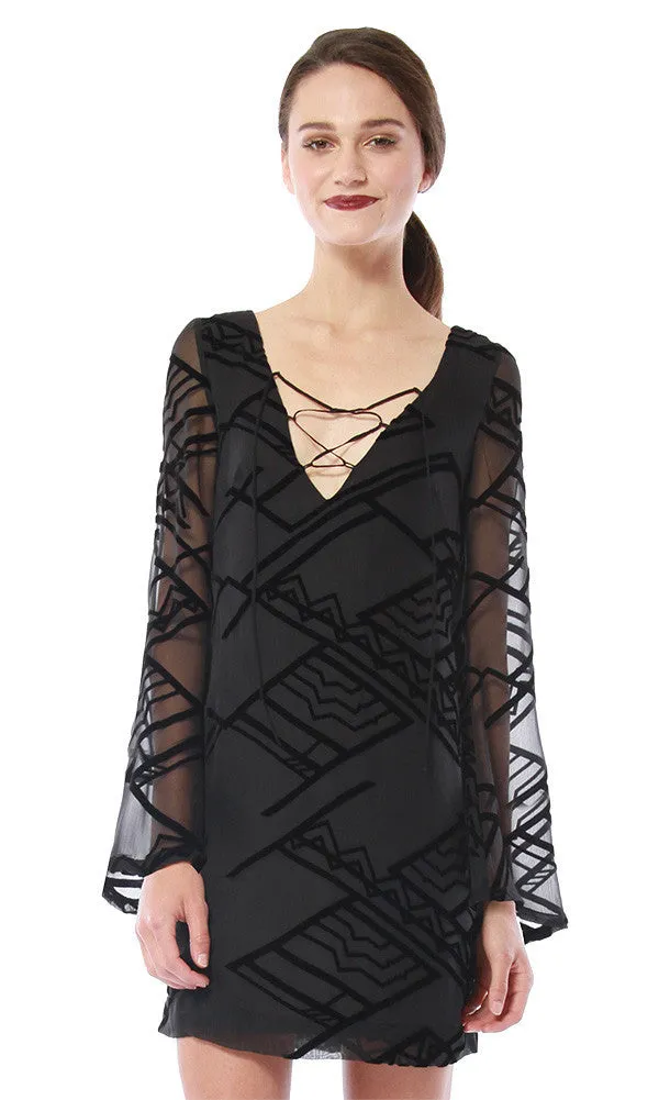Tie Front Shift Dress